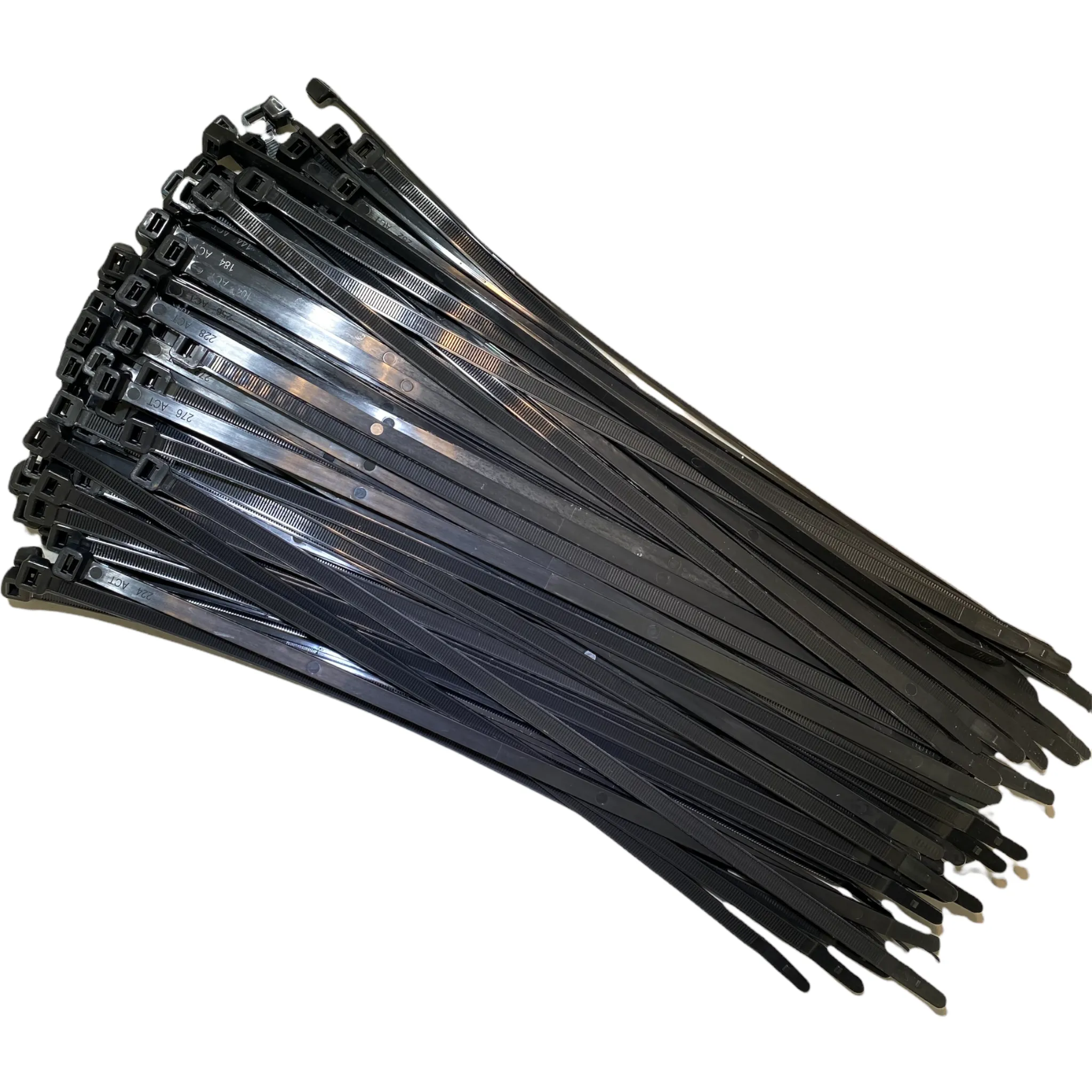 14" 120 Lb Nylon Tie Wrap UV Black 100 PACK | HDZT14X100