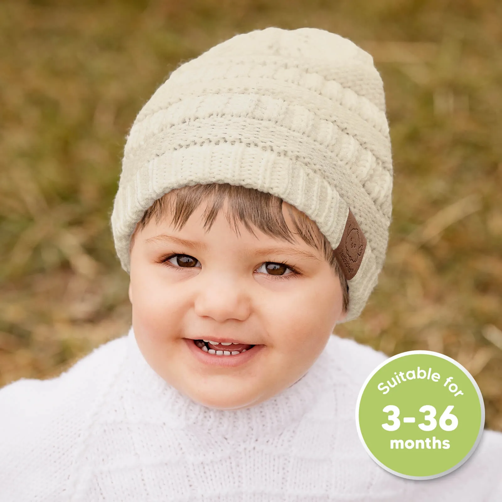 3-Pack Warmzy Baby Beanies (Pale, M)