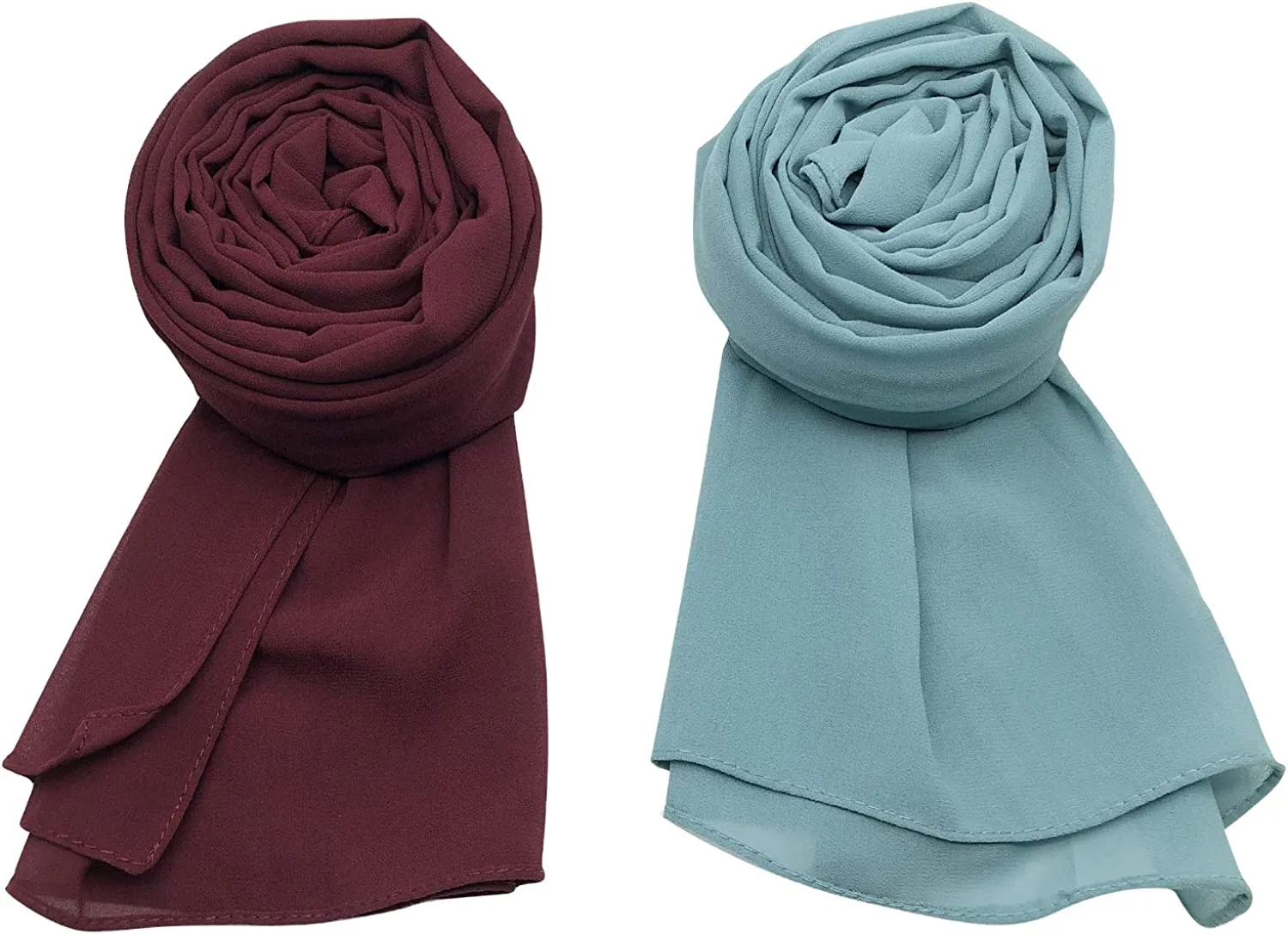 4 Pack Women's Soft Chiffon Scarves