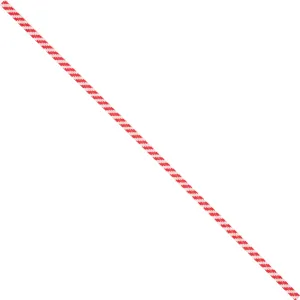 7 x 5/32" Red Candy Stripe Paper Twist Ties