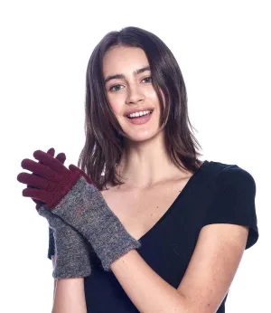 Alpaca Gloves - Caraveli Full - Sangria