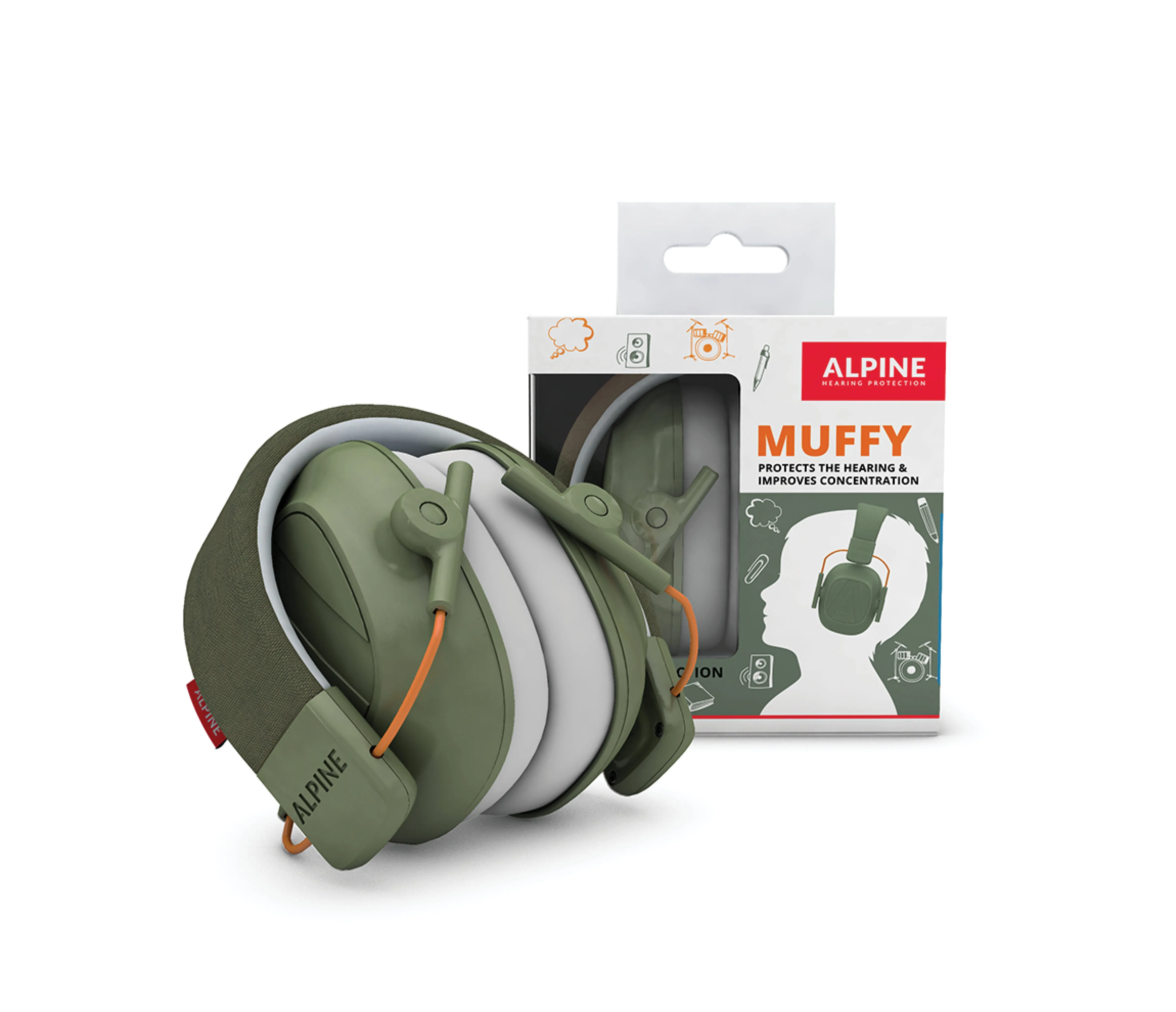 ALPINE Earmuffy For Kids - Green