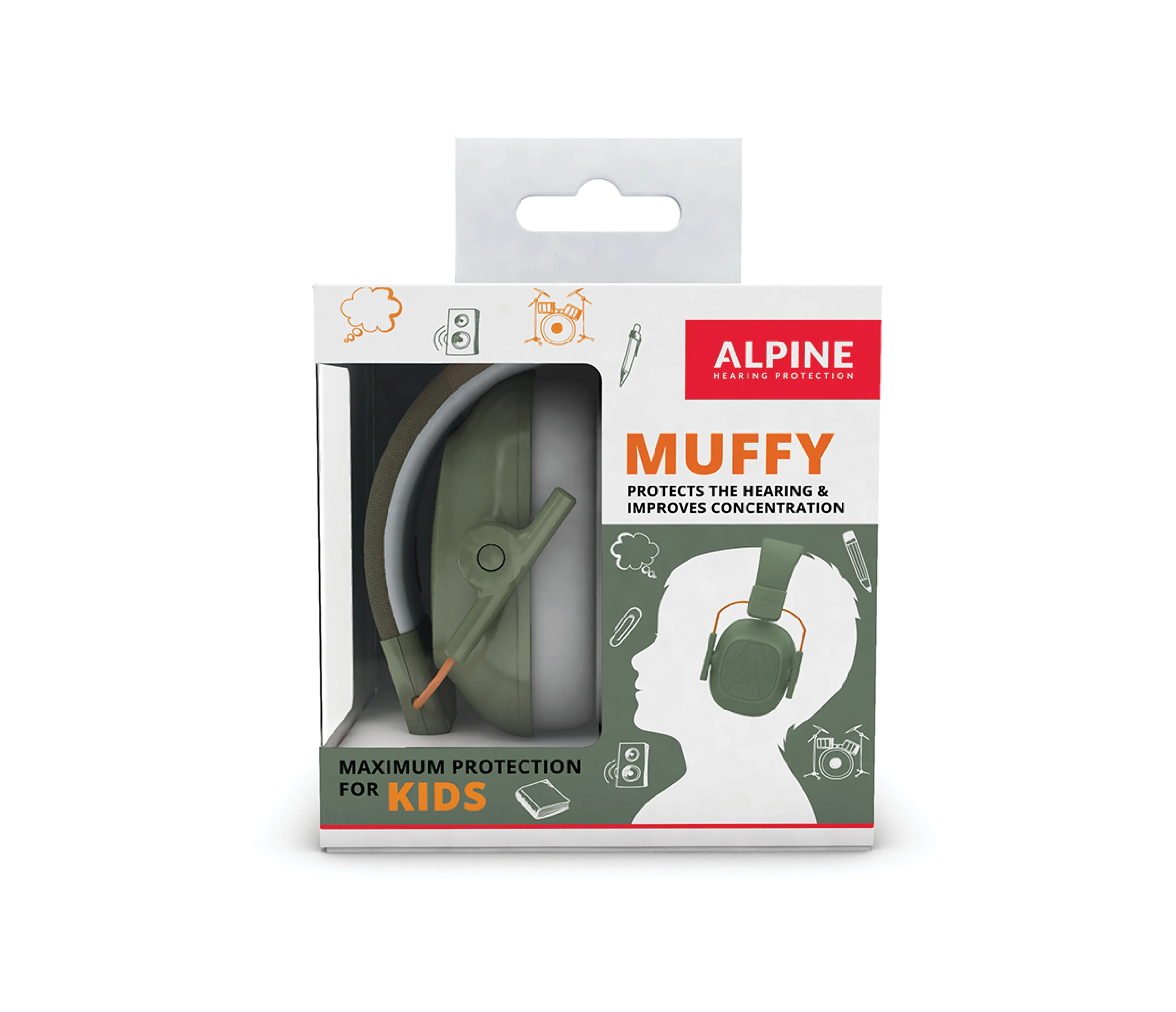 ALPINE Earmuffy For Kids - Green