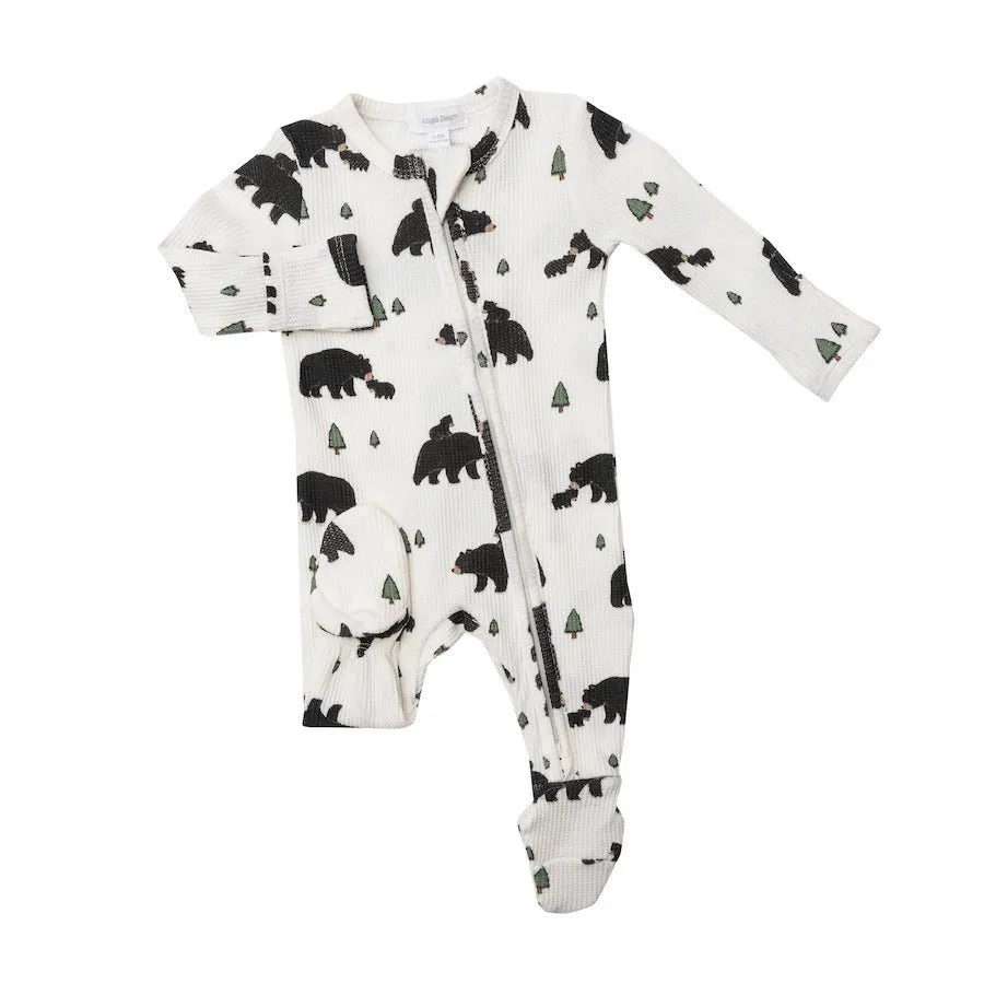 Black Bear Bear Footie Pajama