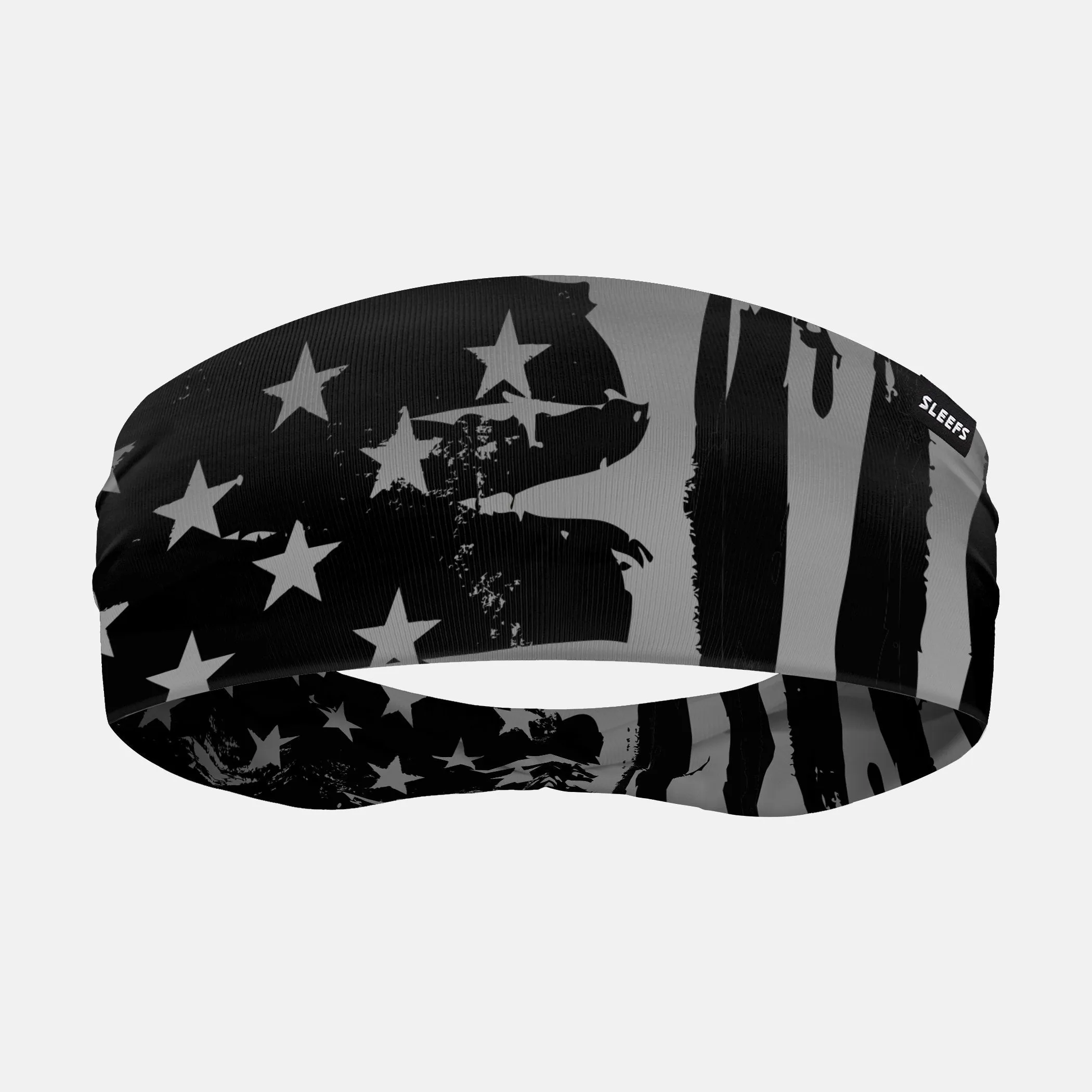 Brushes Tactical USA Flag Double-Side Wide Headband