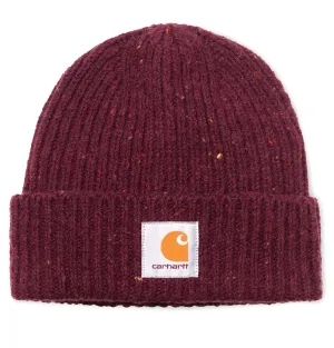 Carhartt WIP Anglistic Beanie – Merlot Heather