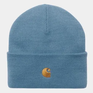 Carhartt WIP Chase Beanie Icy Water - Gold