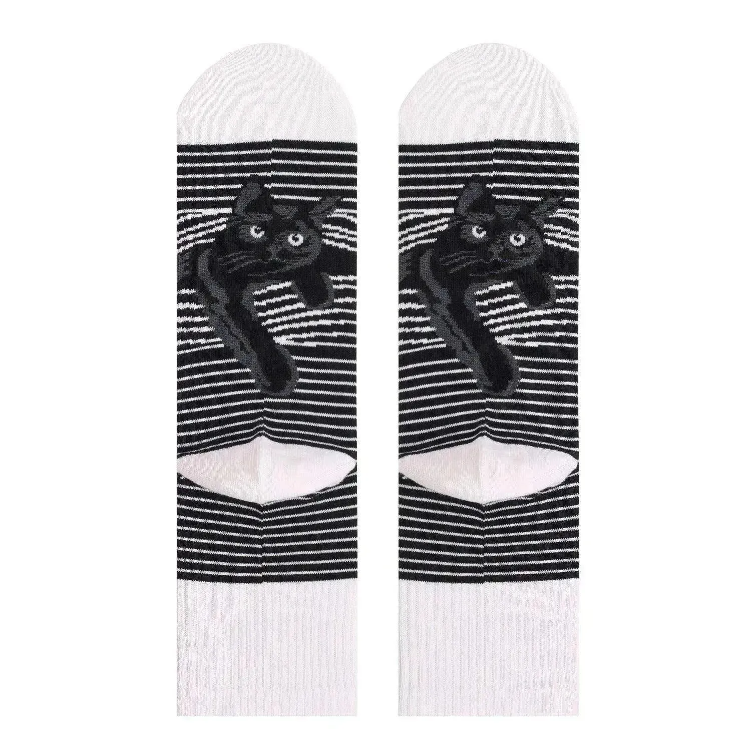 Cats Print Plus Size Medium Socks For Men And Women