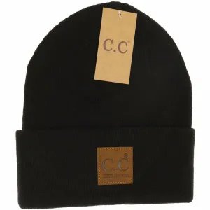 C.C Beanie - Unisex Classic Oversized Logo CC Beanie