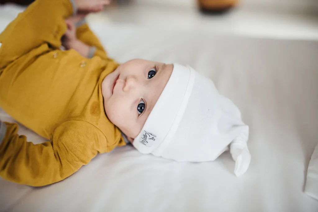 Copper Pearl Top Knot Hat | Dove