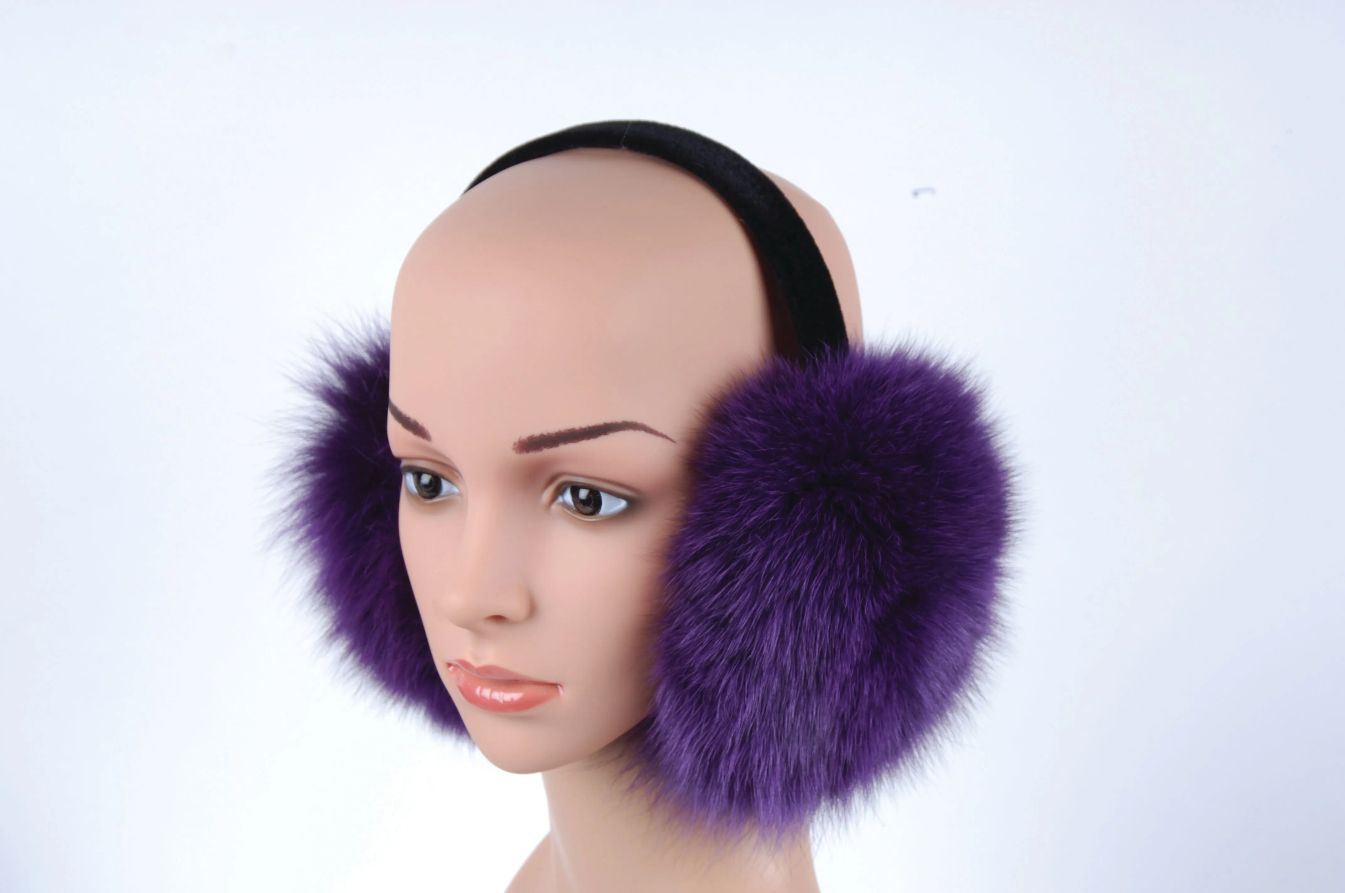 Custom Made Ear Muffs-Purple Fox