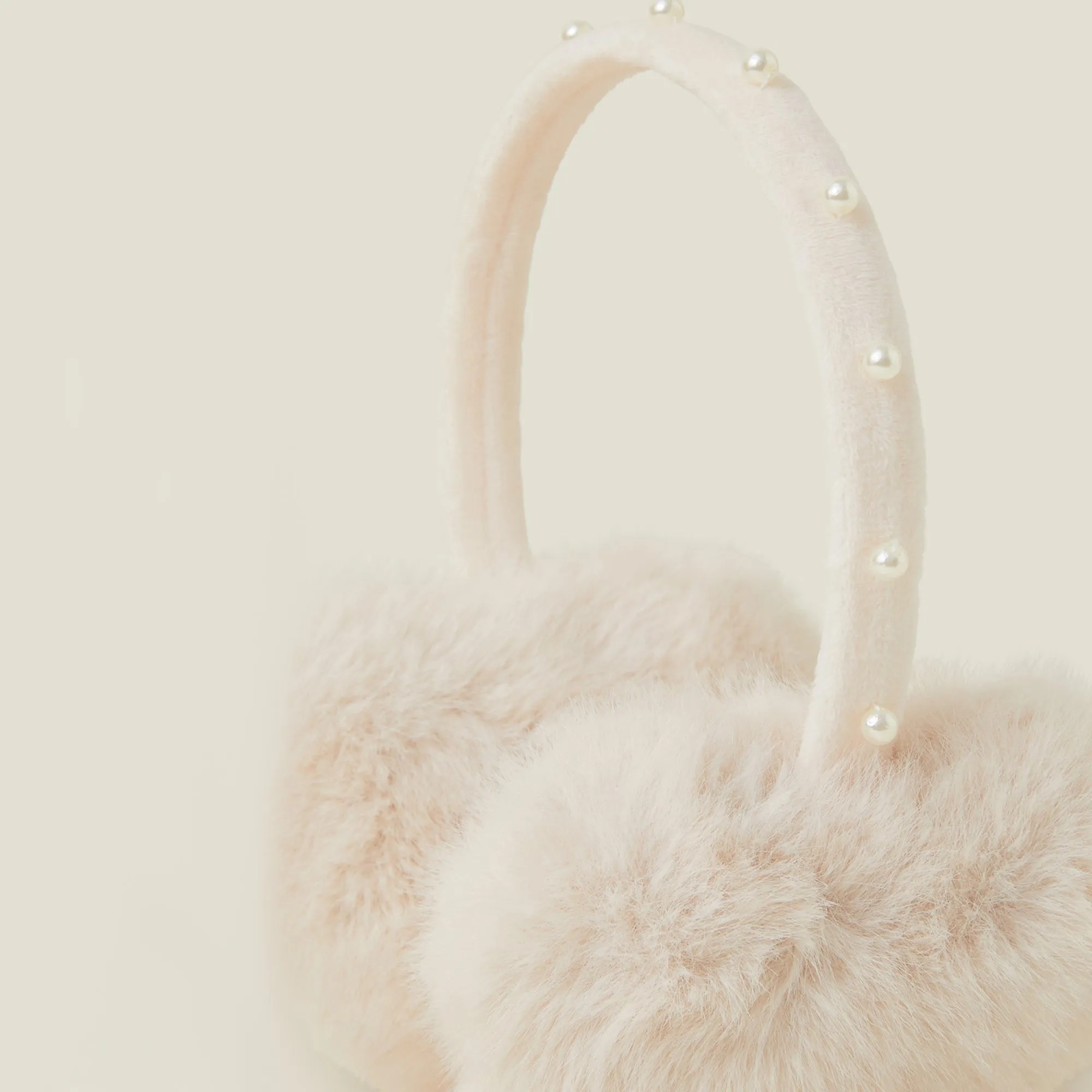 Faux Fur Pearl Earmuffs