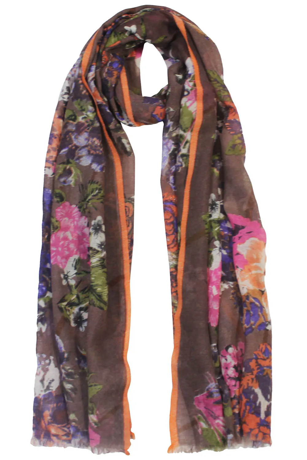 Floral Exotic Blossoms Scarf