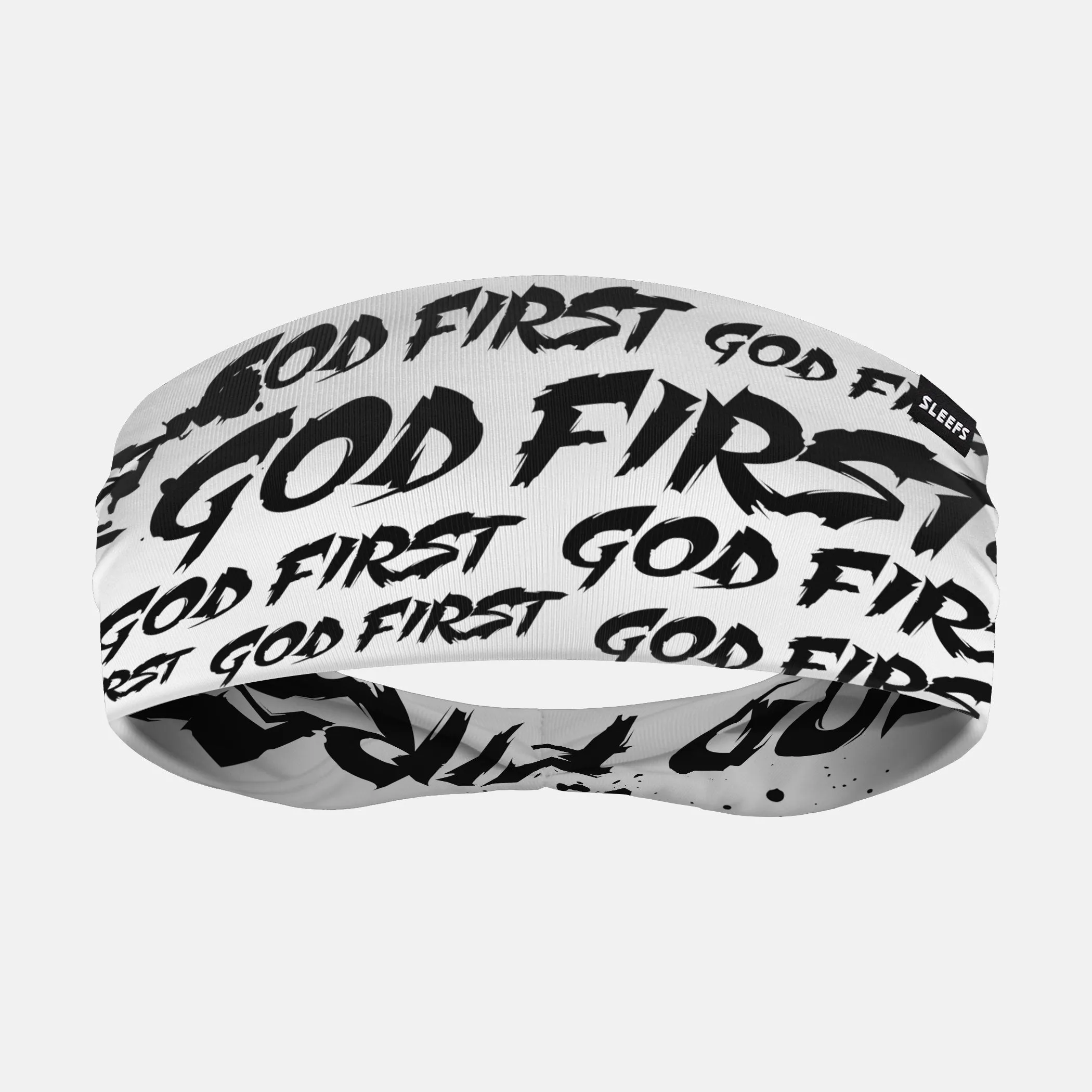 God First White Double-sided Wide Headband