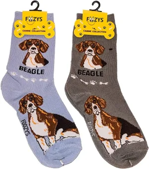 Grey Beagle Socks