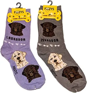 Grey Labrador Socks