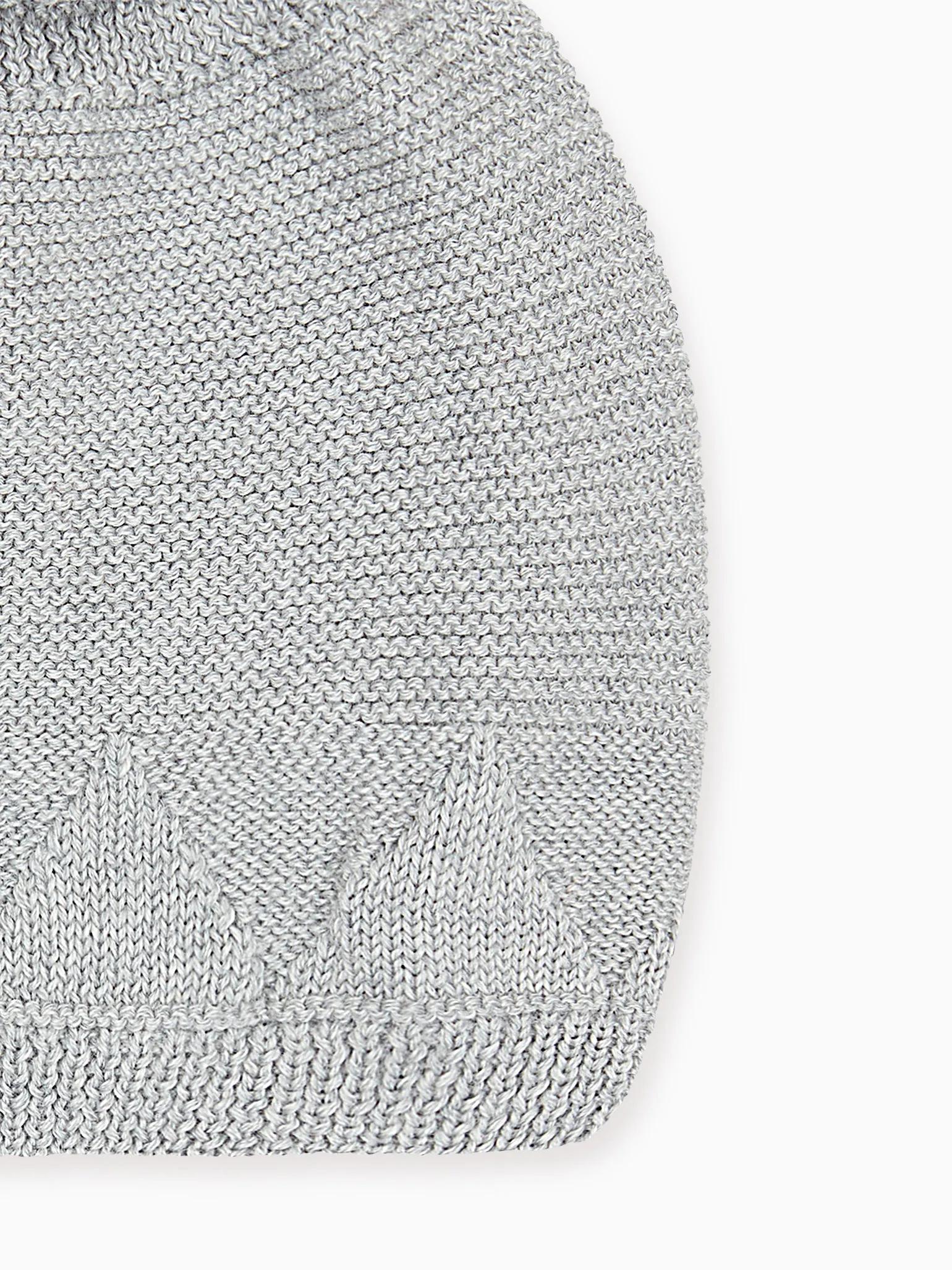 Grey Melange Merino Bobble Hat