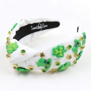 Hand Sewn St Patrick's Knotted Headband