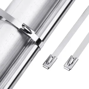 Heavy-Duty Stainless Steel Cable Zip Ties