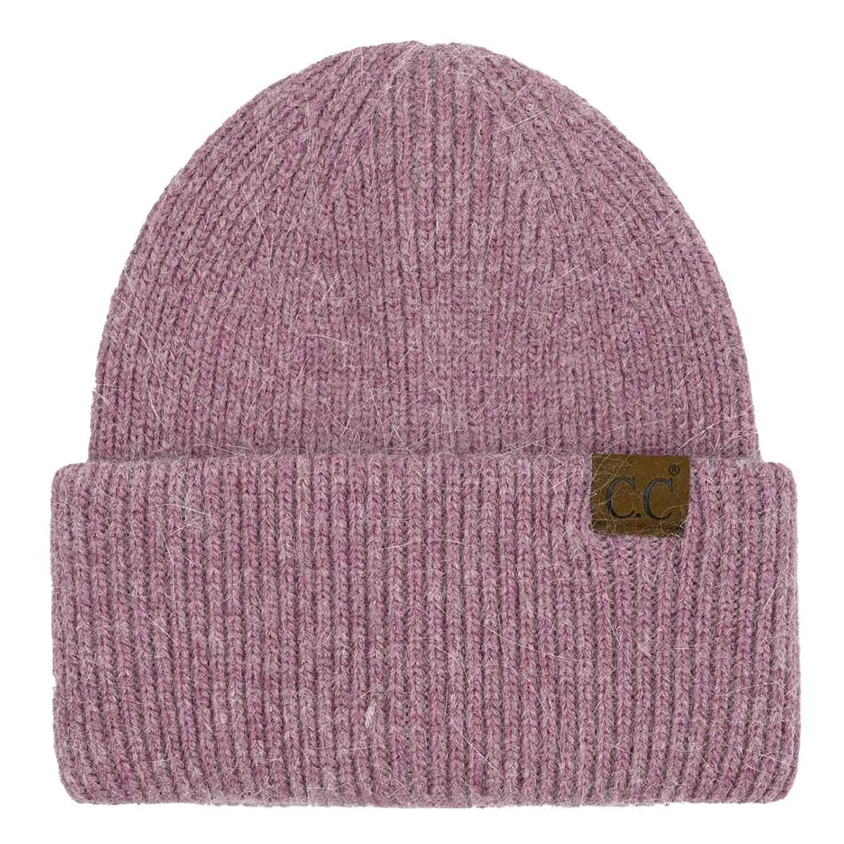 HTS0007 Monica Ribbed Double Cuff Beanie