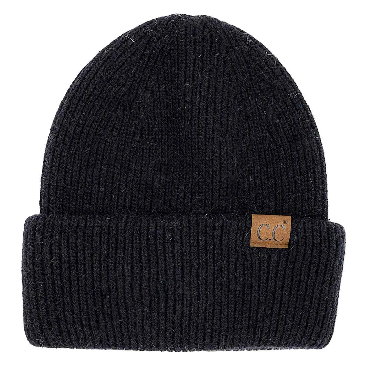 HTS0007 Monica Ribbed Double Cuff Beanie