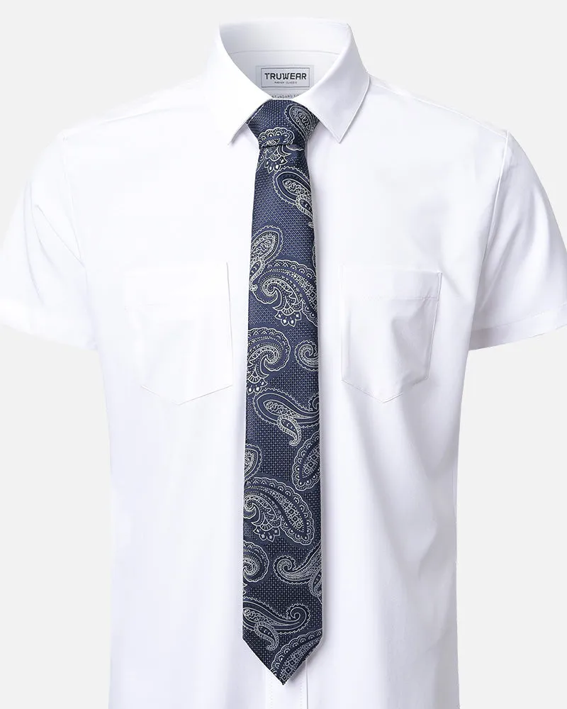 Immortal Paisley Tie Navy