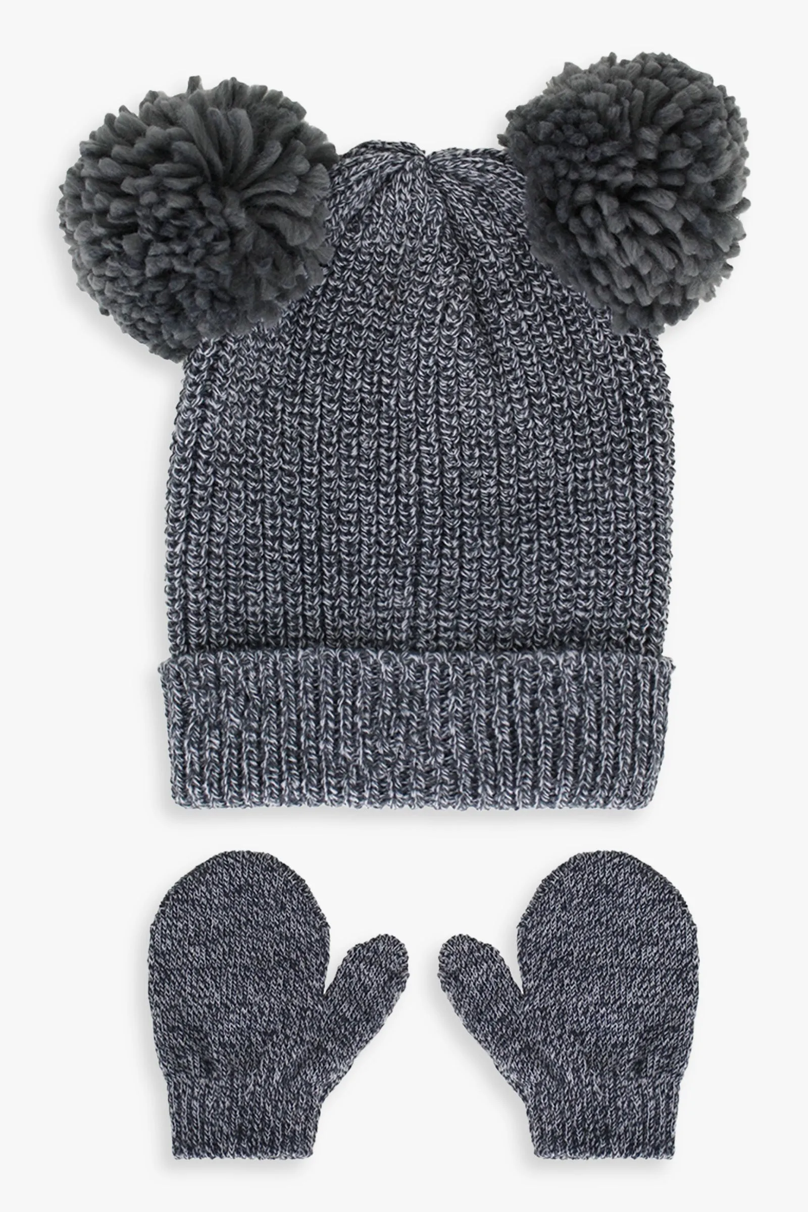 Infant Boy Critter Hat and Mitten set