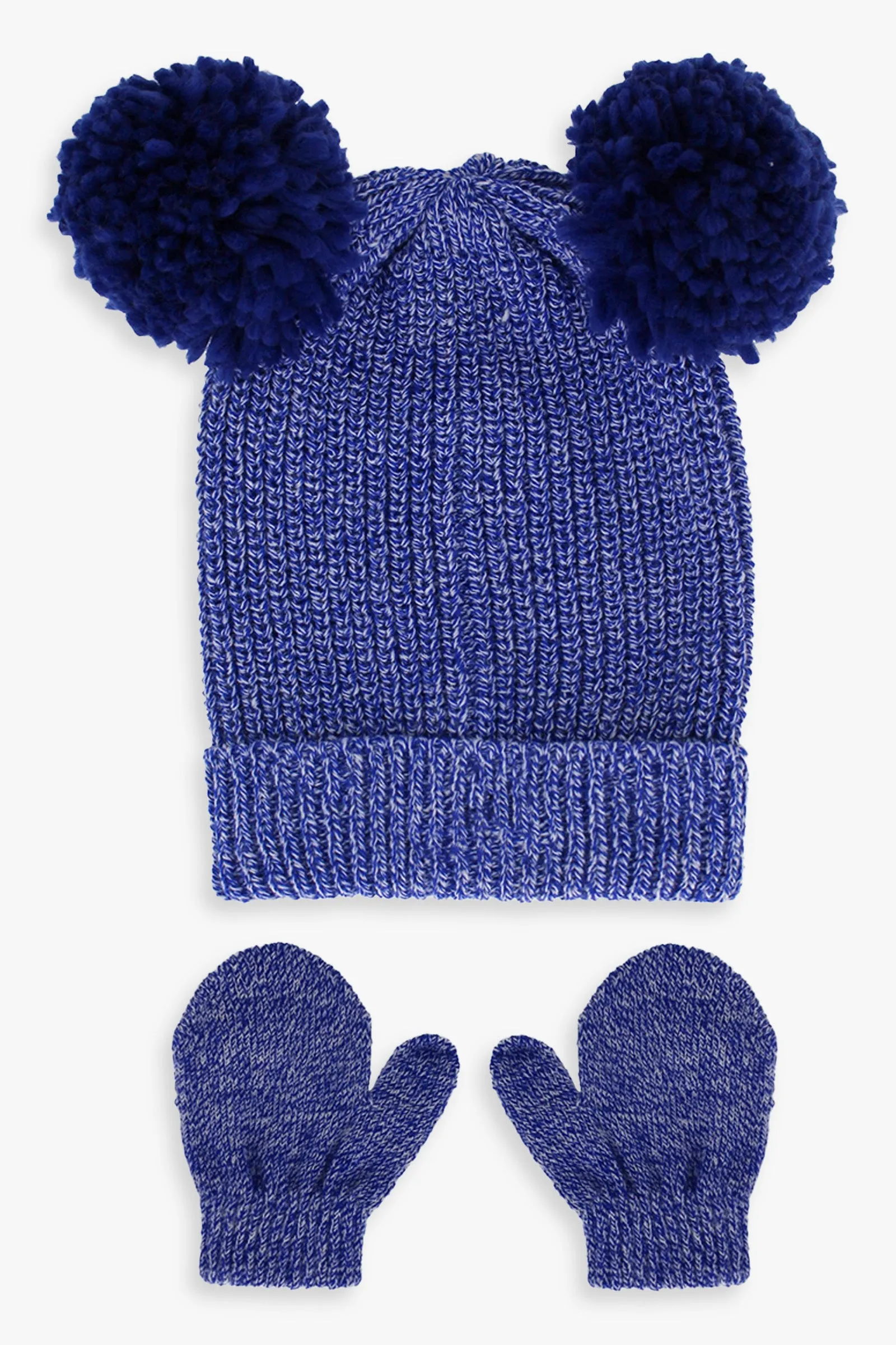 Infant Boy Critter Hat and Mitten set