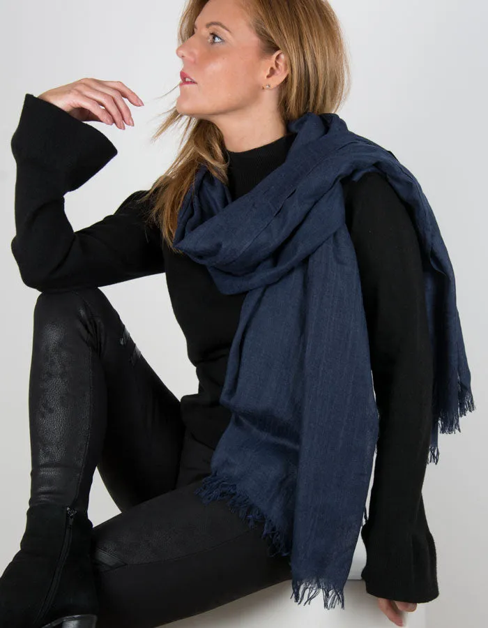 Lightweight Scarf Pashmina | Navy