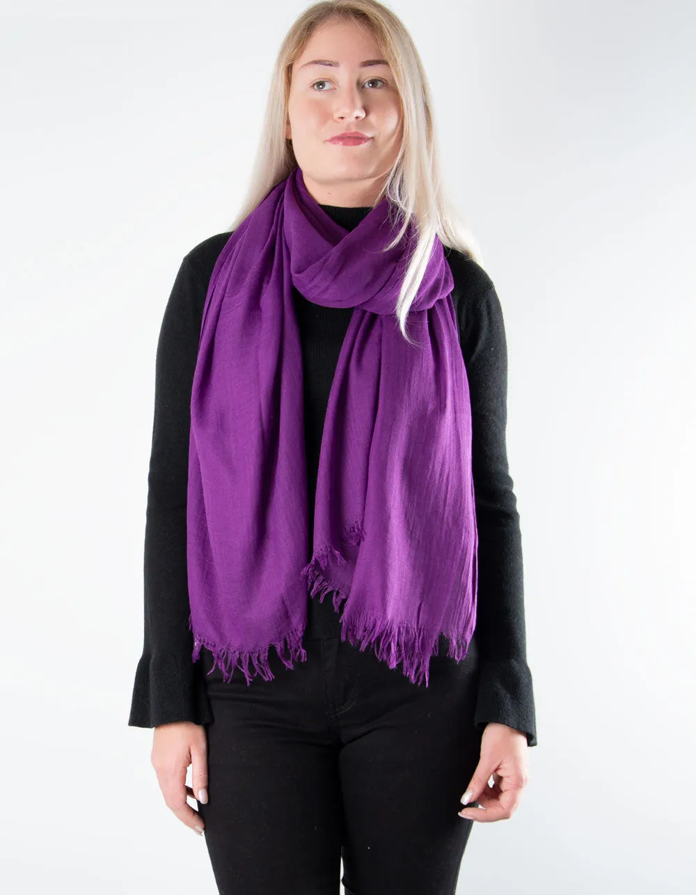 Lightweight Scarf Pashmina | Purple