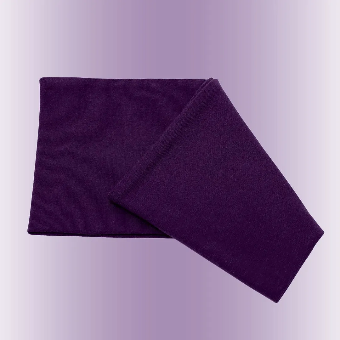 Men's Headbands Cotton Jersey 5" Wide Sports Fitness Yoga Made in the USA Plum