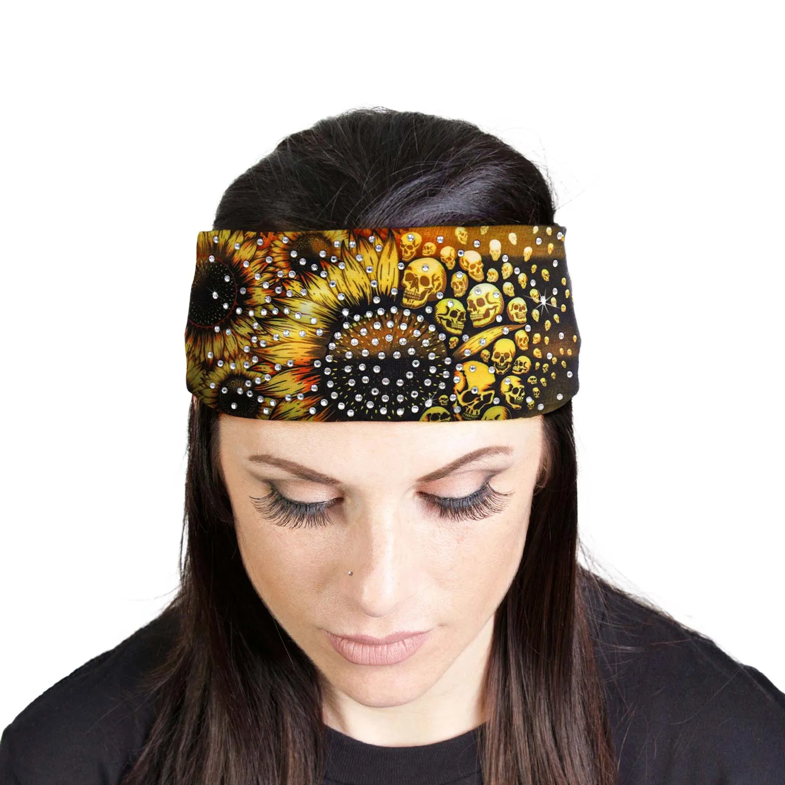 Milwaukee Leather | Bling Designed Wide Headbands-Headwraps for Women