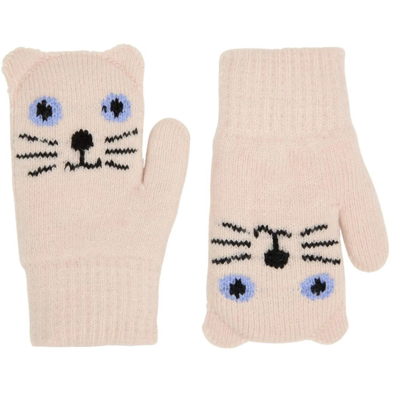 Molo Crystal Gray Kenny Knit Mittens