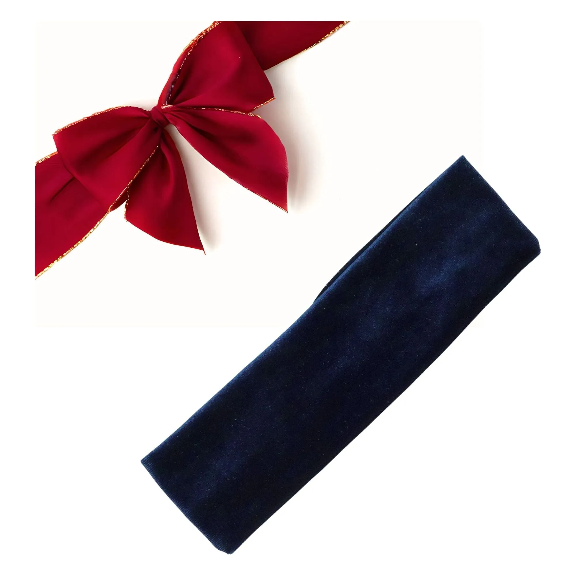 Navy Velvet Headband