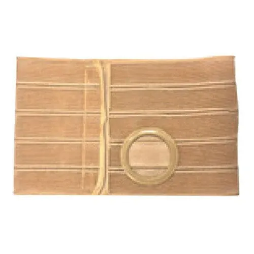 Nu-Hope Nu-Form™ Support Belt, 3-1/4" Stoma, 9" Wide, Left, 1-1/2" From Bottom, Contoured, 2XL (47" to 52" Waist), Beige