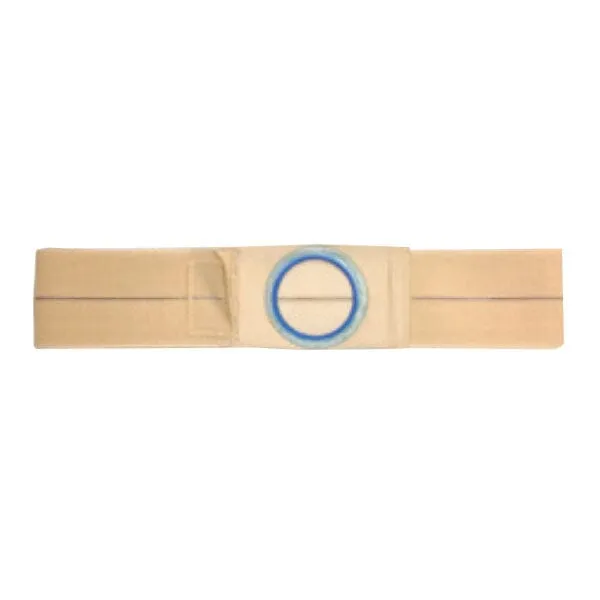 Nu-Hope Support Belt, Original Flat Panel, 2-3/4" Center Stoma, 4" Wide, Medium (32" to 36" Waist), Beige