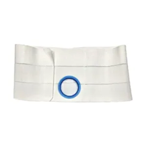 Nu-Hope Support Belt, Original Flat Panel, 4'' Stoma, 6" Wide, Left, 1" From Bottom, 2XL (47" to 52" Waist)