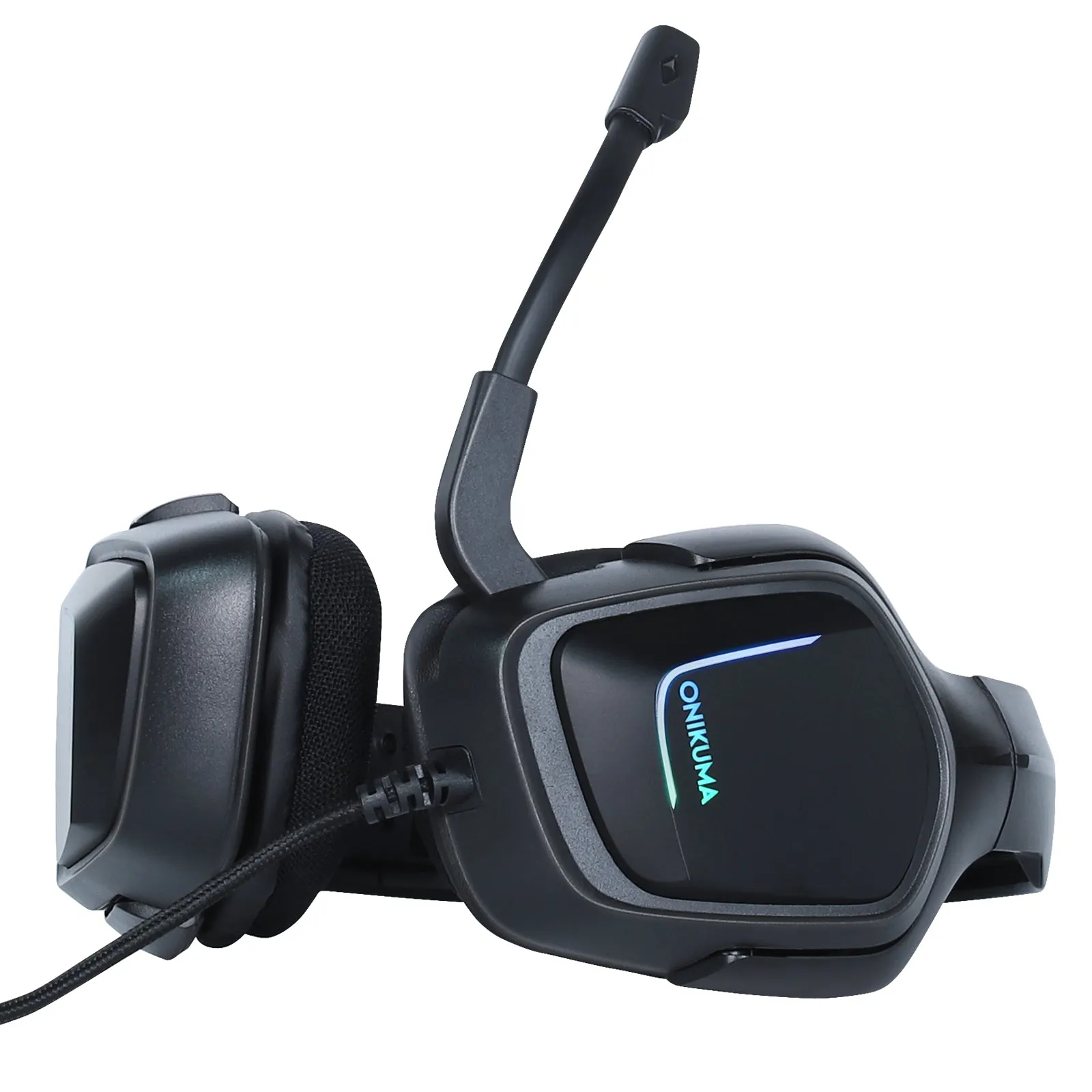 ONIKUMA K20 Wired Gaming Headsets With Microphone RGB Light