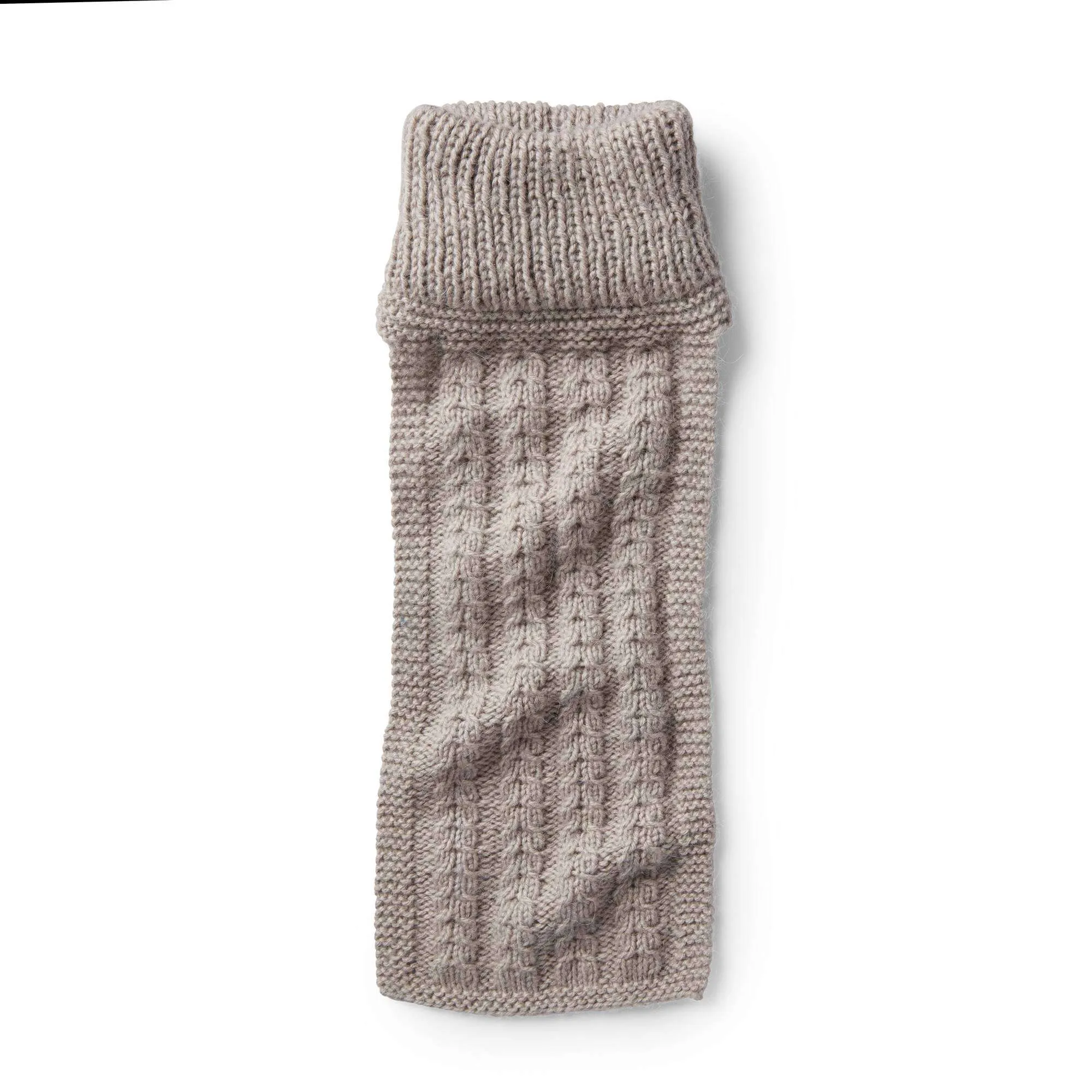 Patons Double Up Cable Knit Collar Scarf