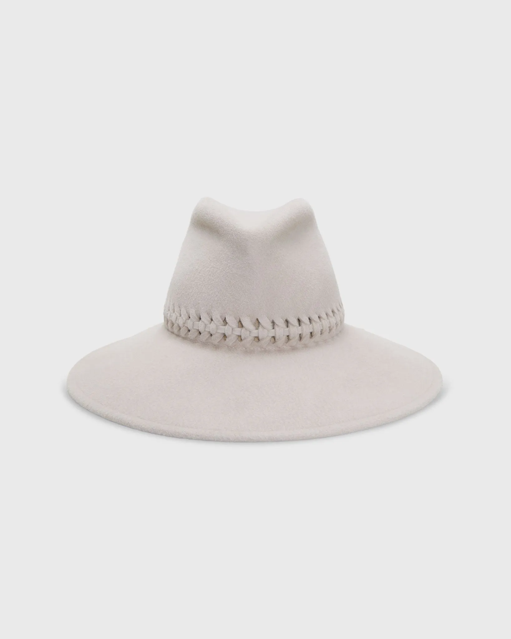 Re-Fretwork Hat in Alabaster