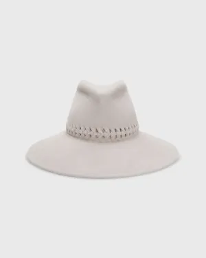 Re-Fretwork Hat in Alabaster