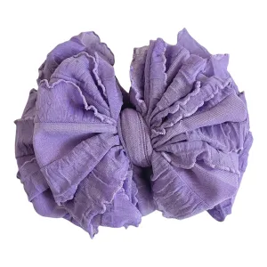 Ruffled Headband- Orchid