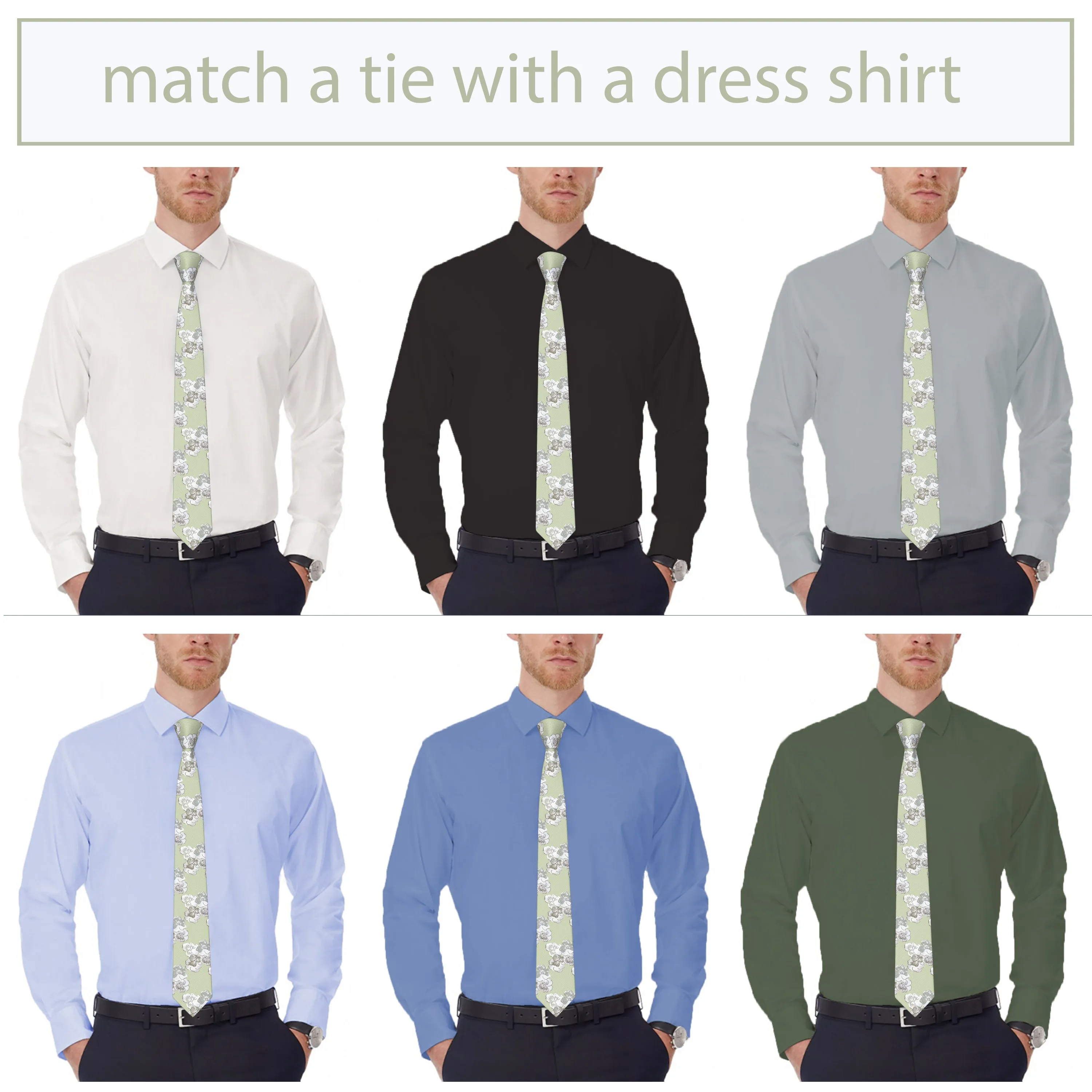 Sage Green Men's Wedding Ties