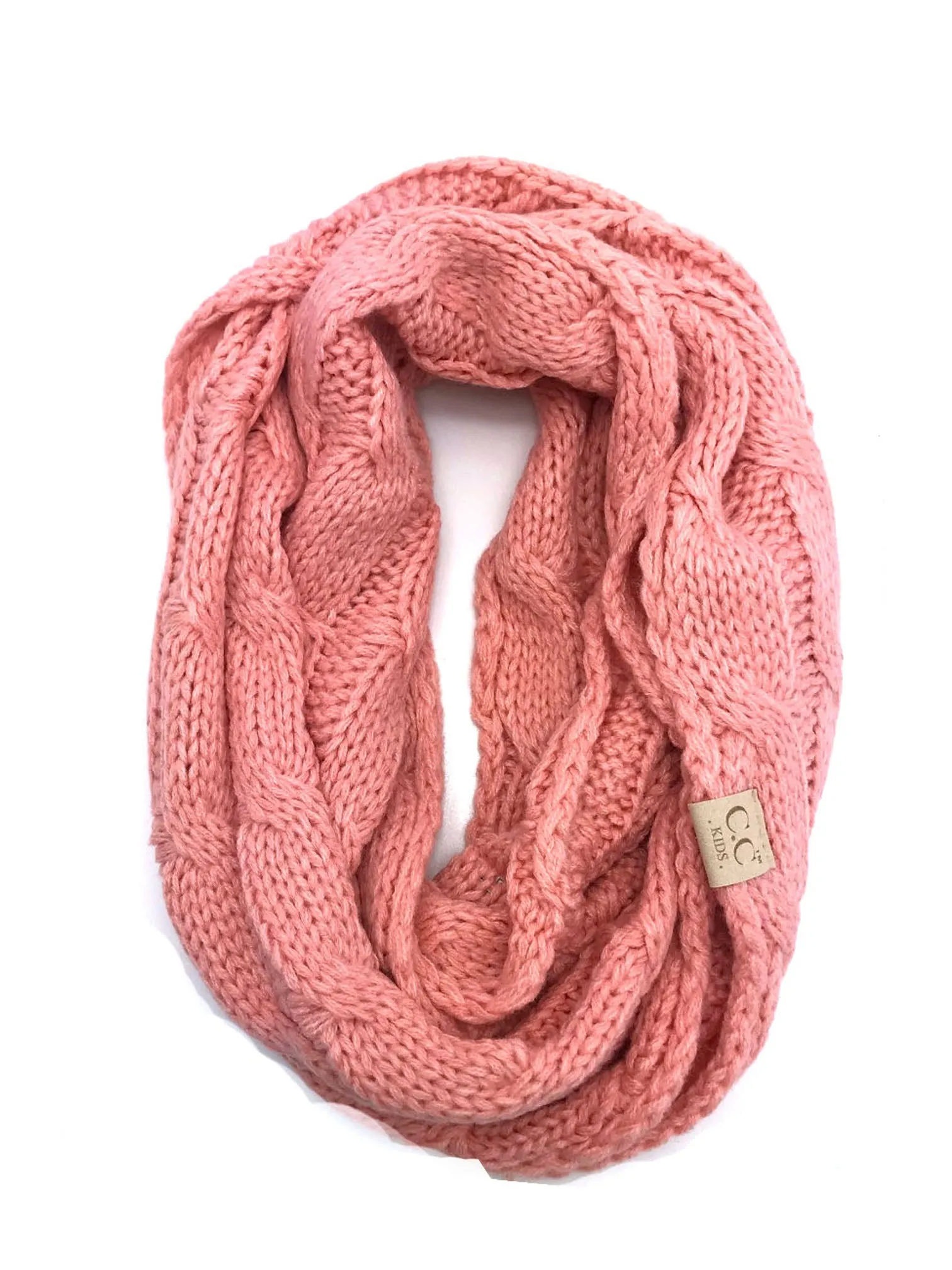 SF-800-KIDS PEACH INFINITY SCARF