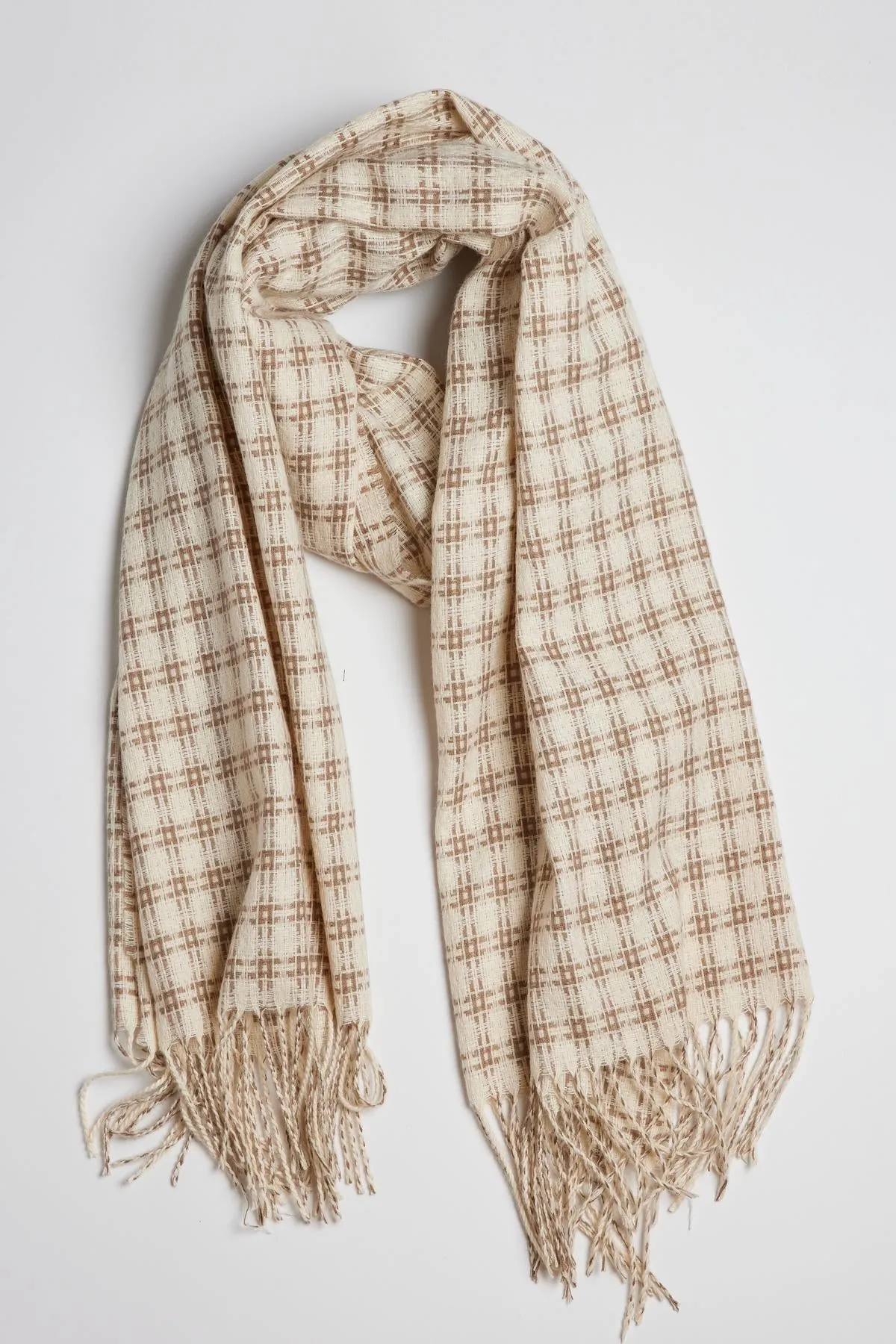 TWIN CHECK SCARF