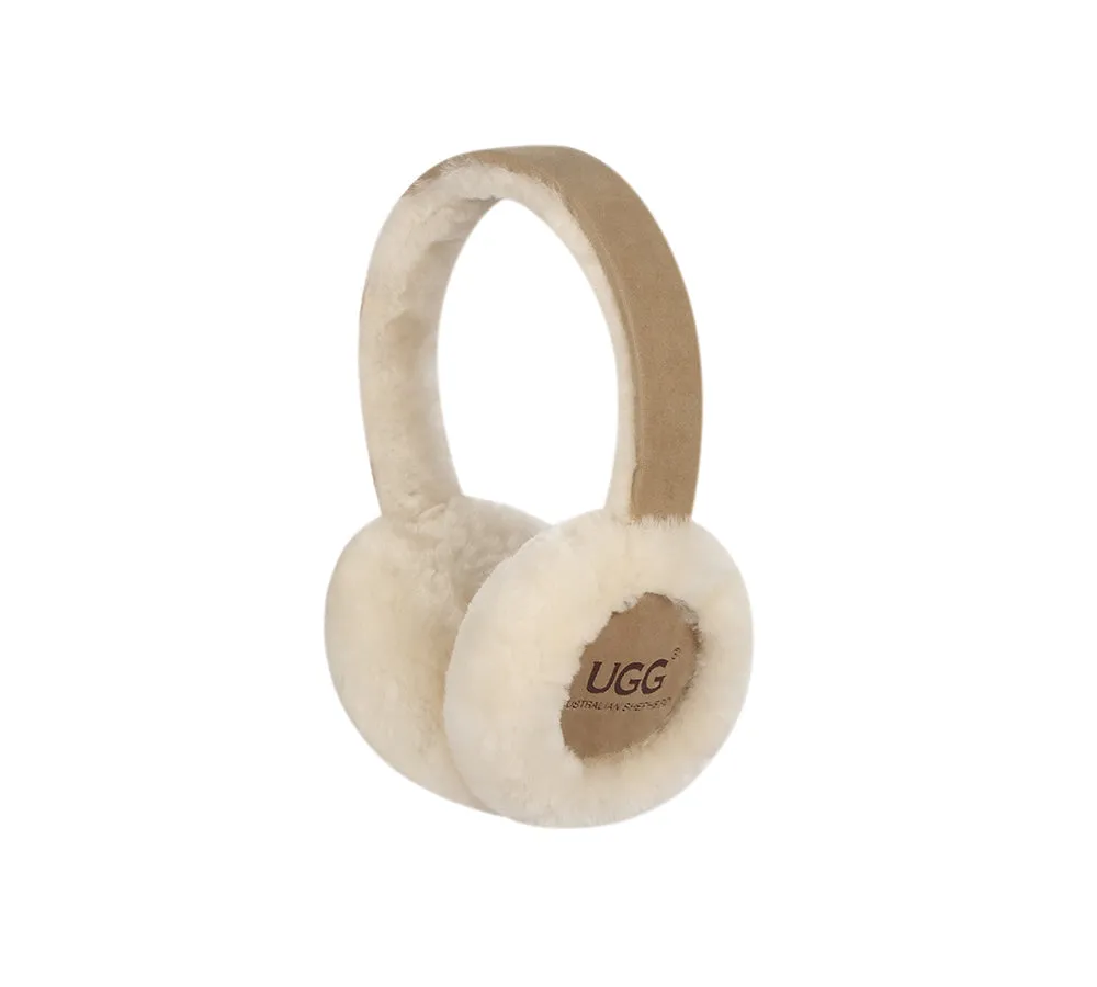 UGG Earmuff Adjustable Sheepskin Wool Connie Earmuff