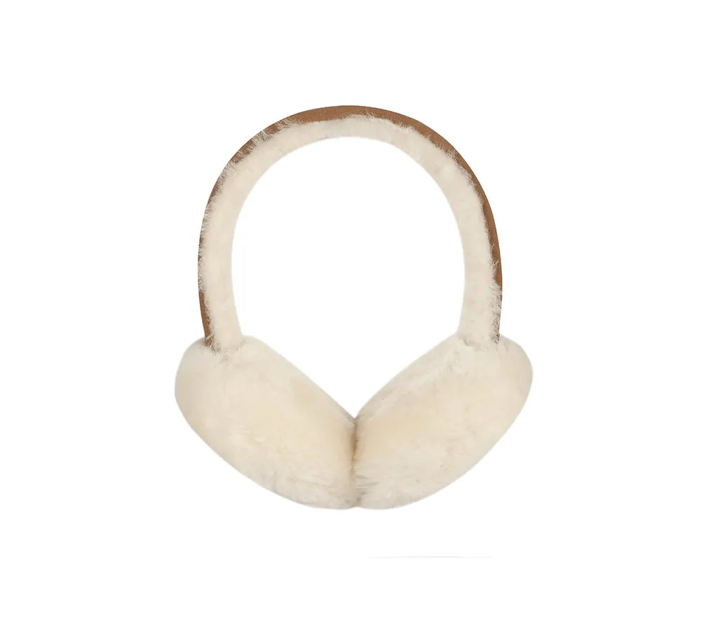 UGG Earmuff Adjustable Sheepskin Wool Connie Earmuff