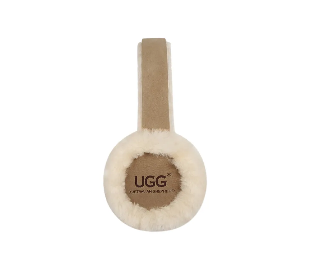 UGG Earmuff Adjustable Sheepskin Wool Connie Earmuff