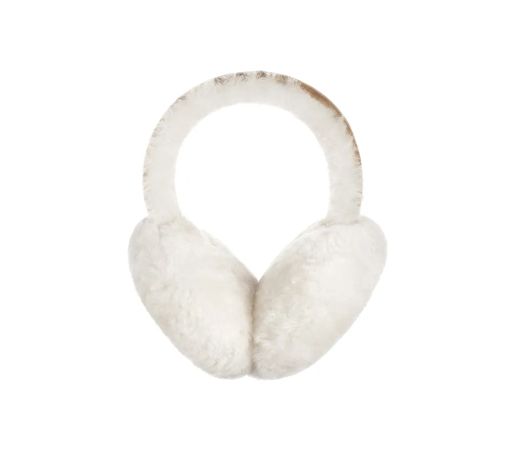 UGG Kids Adjustable Sheepskin Wool Earmuff Connie