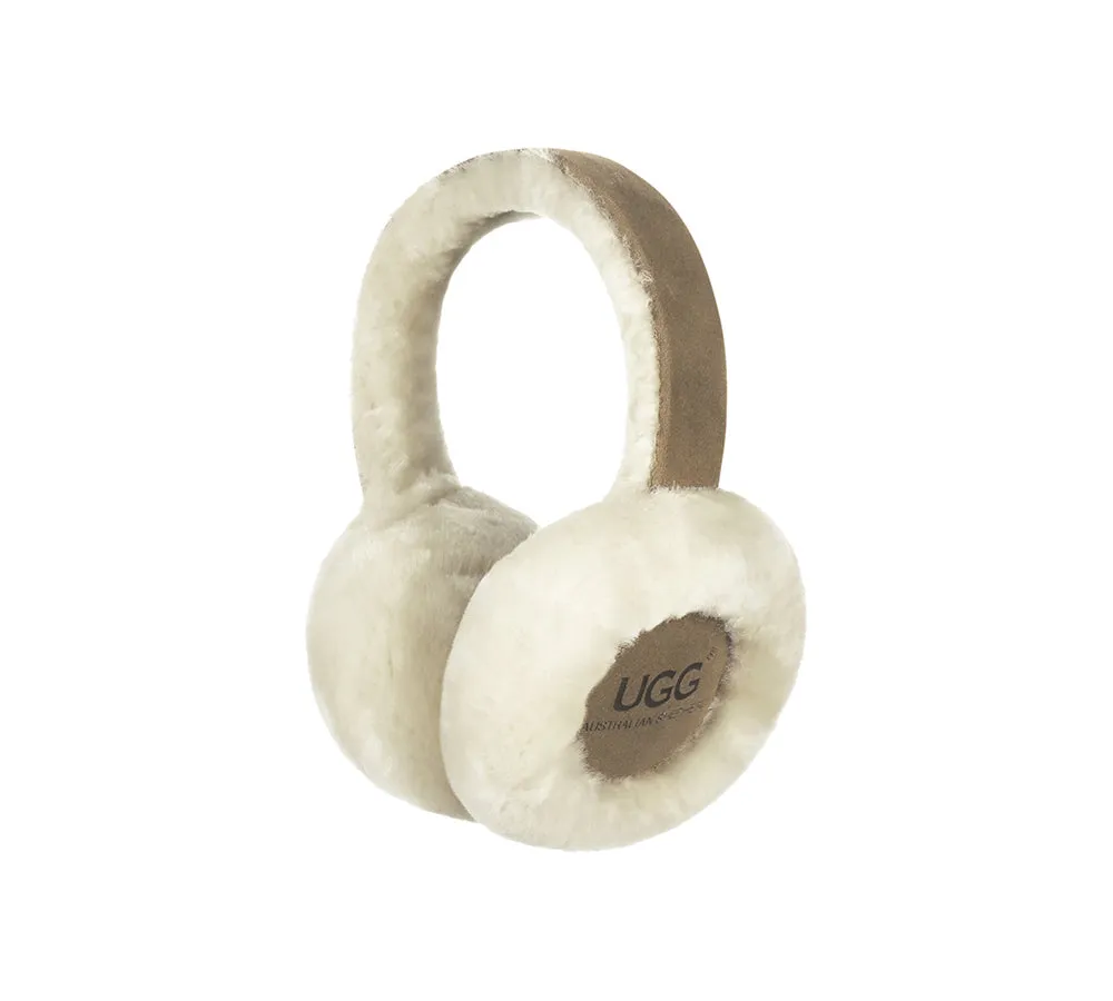 UGG Kids Adjustable Sheepskin Wool Earmuff Connie